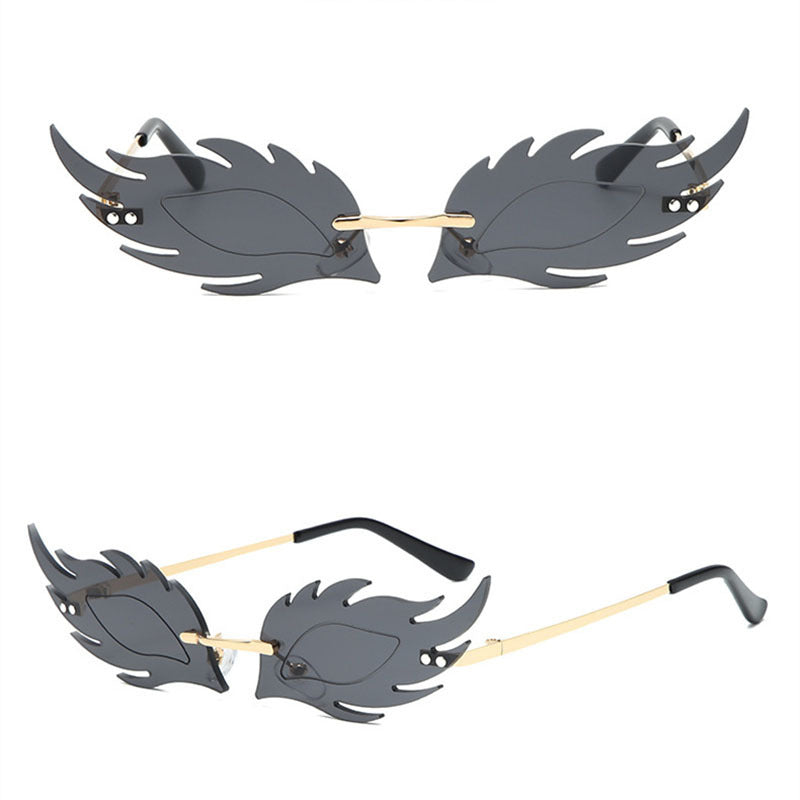 Fashion Statement Blatt Design Sonnenbrille Karnz