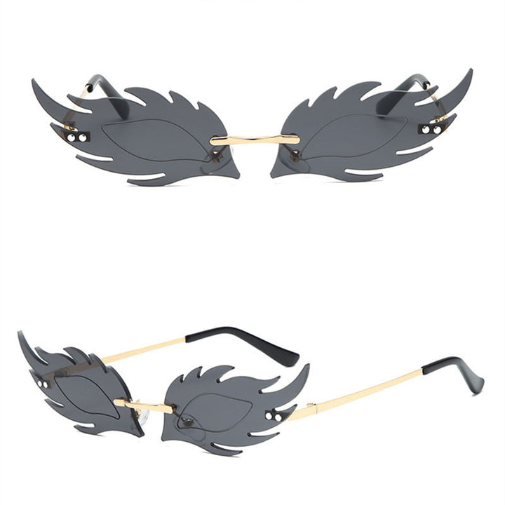 Fashion Statement Blatt Design Sonnenbrille Karnz