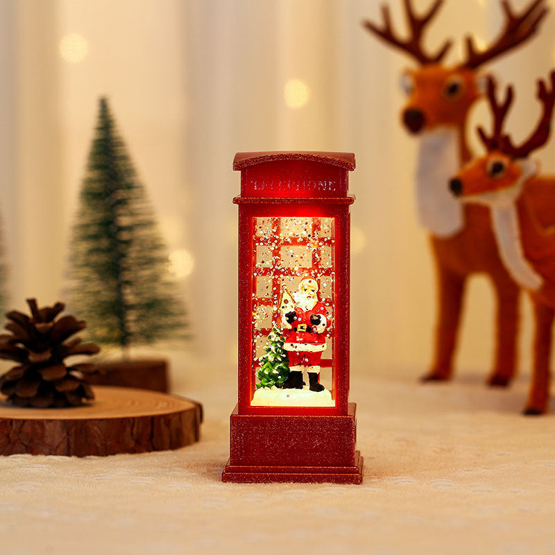 Dekorative Leuchtende Weihnachts-Telefonbox Schüssel