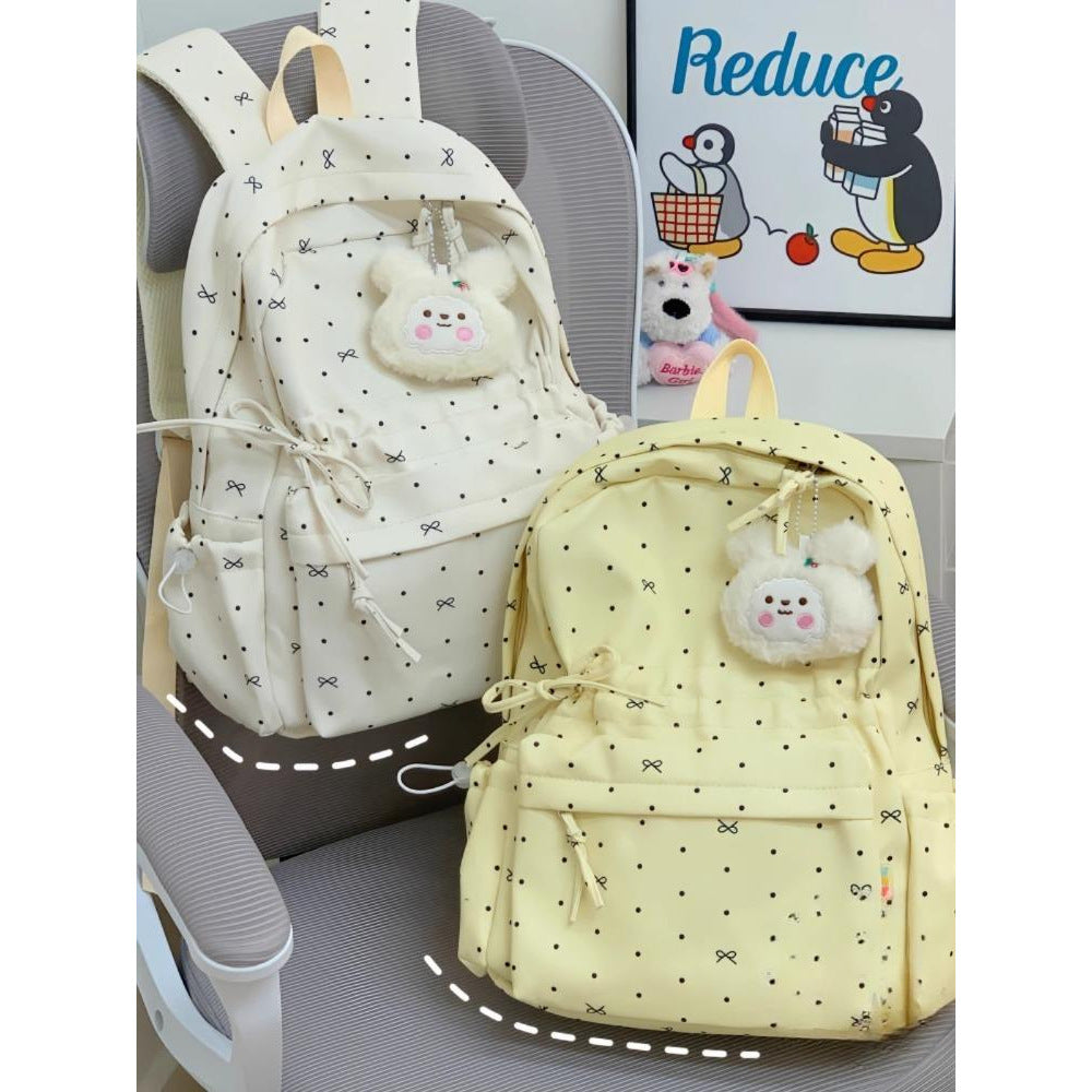Stylische Polka Dot Freizeit Rucksack Karnz