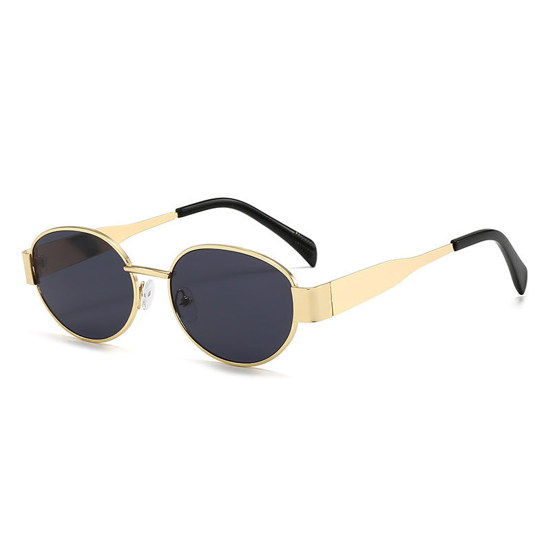 Damen modische Sonnenbrille mit elegantem Metallrahmen Karnz
