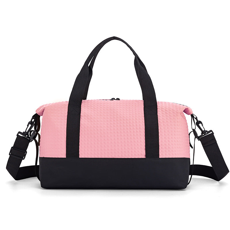 Texturierten Stoff Reise Duffle Bag Karnz