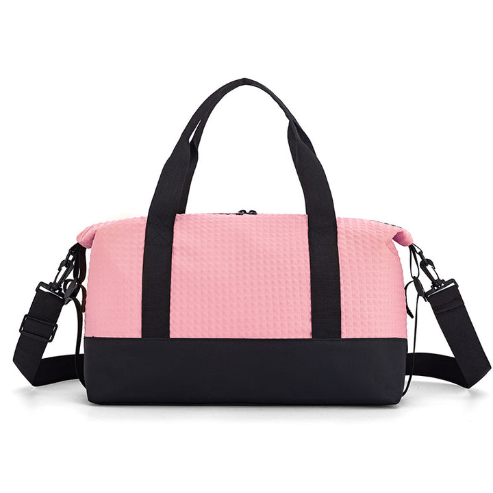 Texturierten Stoff Reise Duffle Bag Karnz