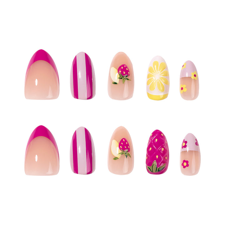 Kunstvolle Nagelkunst mit fruchtigem Design Karnz