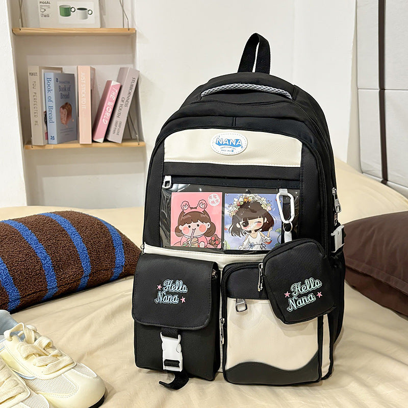 Cartoon-Charakter Druck Rucksack