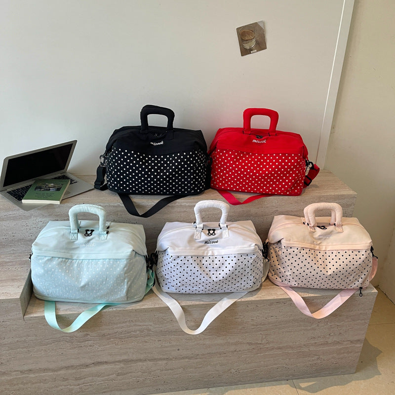 Stilvolle gepunktete Reis-Duffle-Tasche Karnz