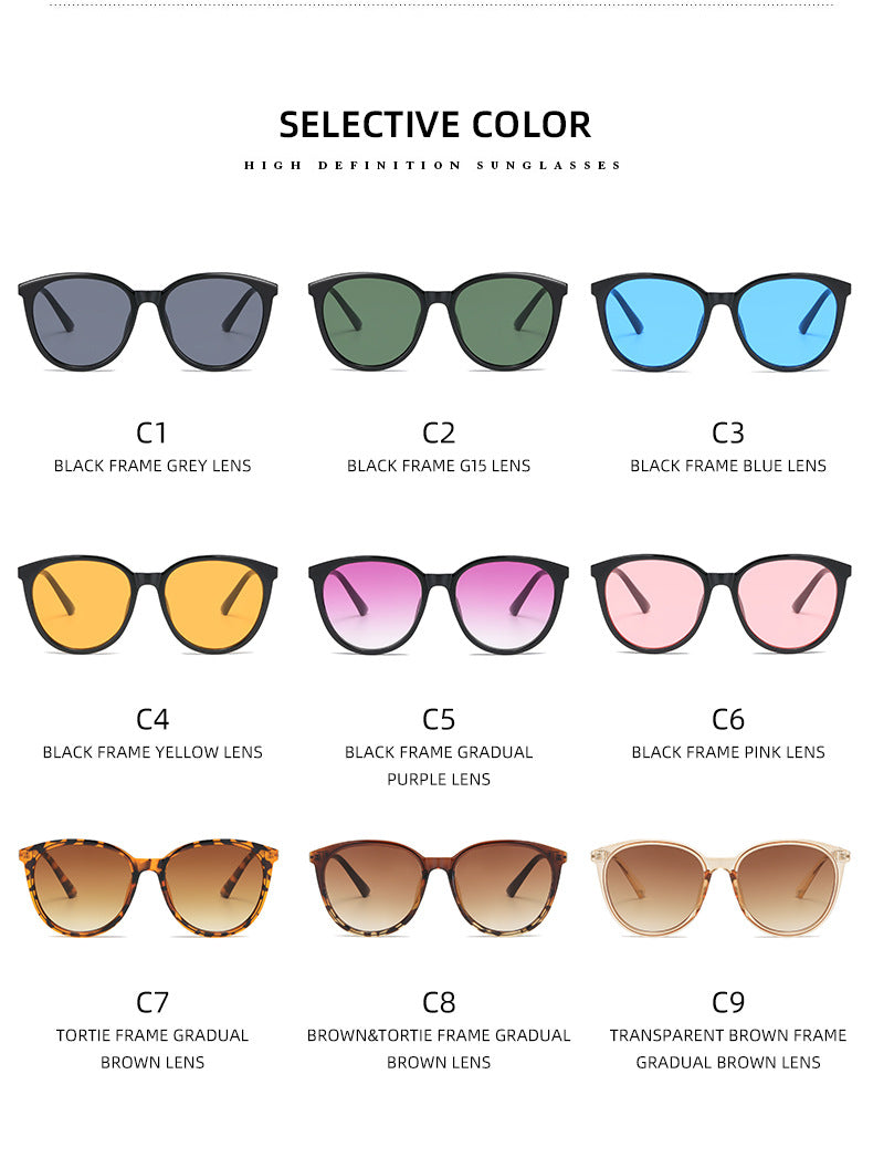 Damen Modische Cat-Eye Sonnenbrille mit verspiegelten Gläsern Karnz