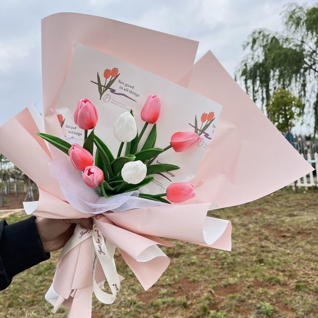 Dekoratives künstliches Tulpenbouquet