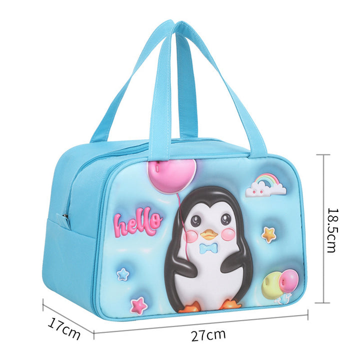 Isolierte Lunch-Tasche mit lustigem Pinguin-Design