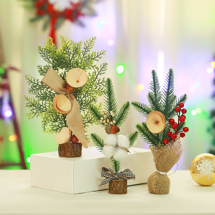 Dekorative Mini Weihnachten Tannenbaum Karnz