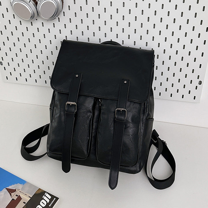 Vintage Leder Zugband Rucksack Karnz