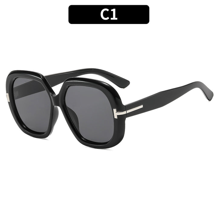Modische Übergroße Sechseckige Sonnenbrille
