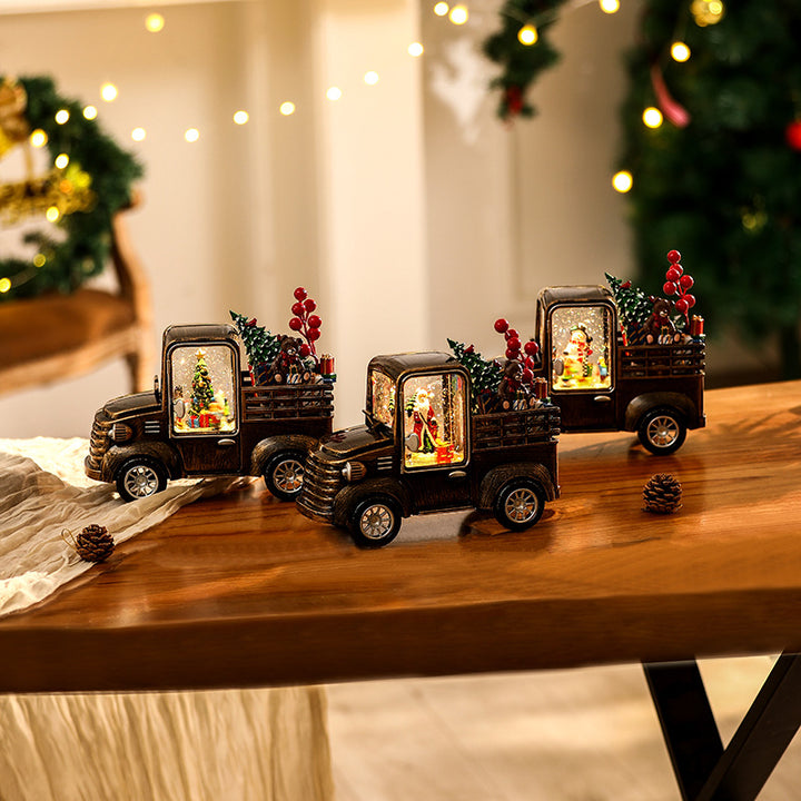 Dekoratives Lkw Modell mit Weihnachtsbeleuchtung Karnz