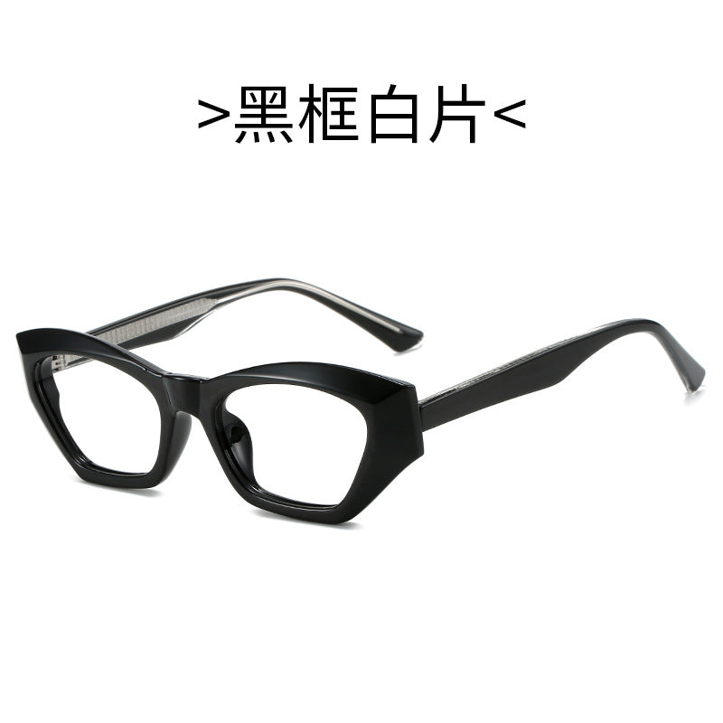 Damen Cat-Eye Sonnenbrille mit modernen transparenten Akzenten Karnz
