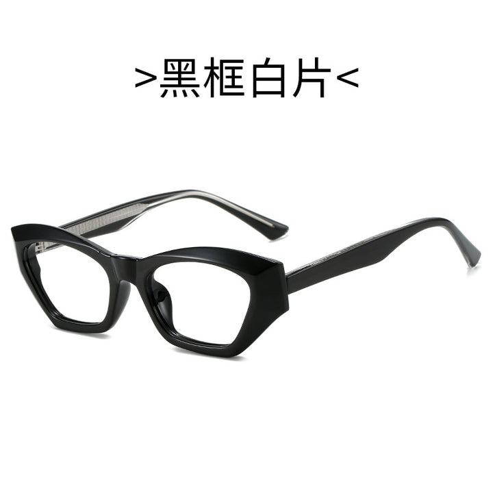 Damen Cat-Eye Sonnenbrille mit modernen transparenten Akzenten Karnz