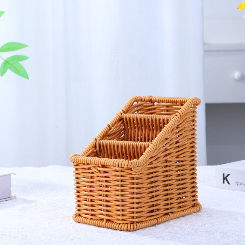 Multi-Compartment Geflochtener Organizer Korb Karnz