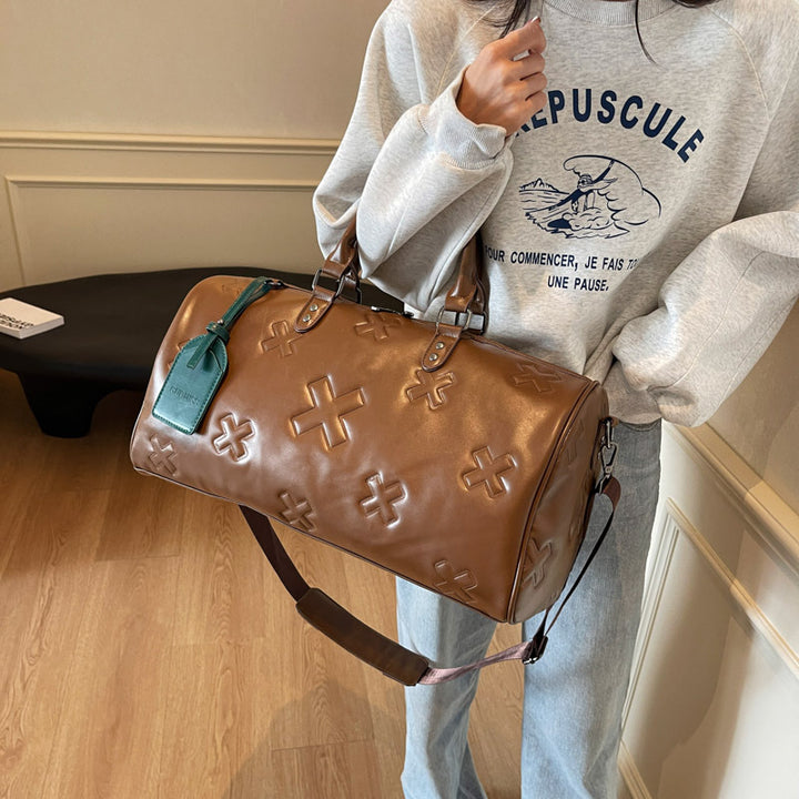 Premium Leder Reise Duffel Tasche Karnz