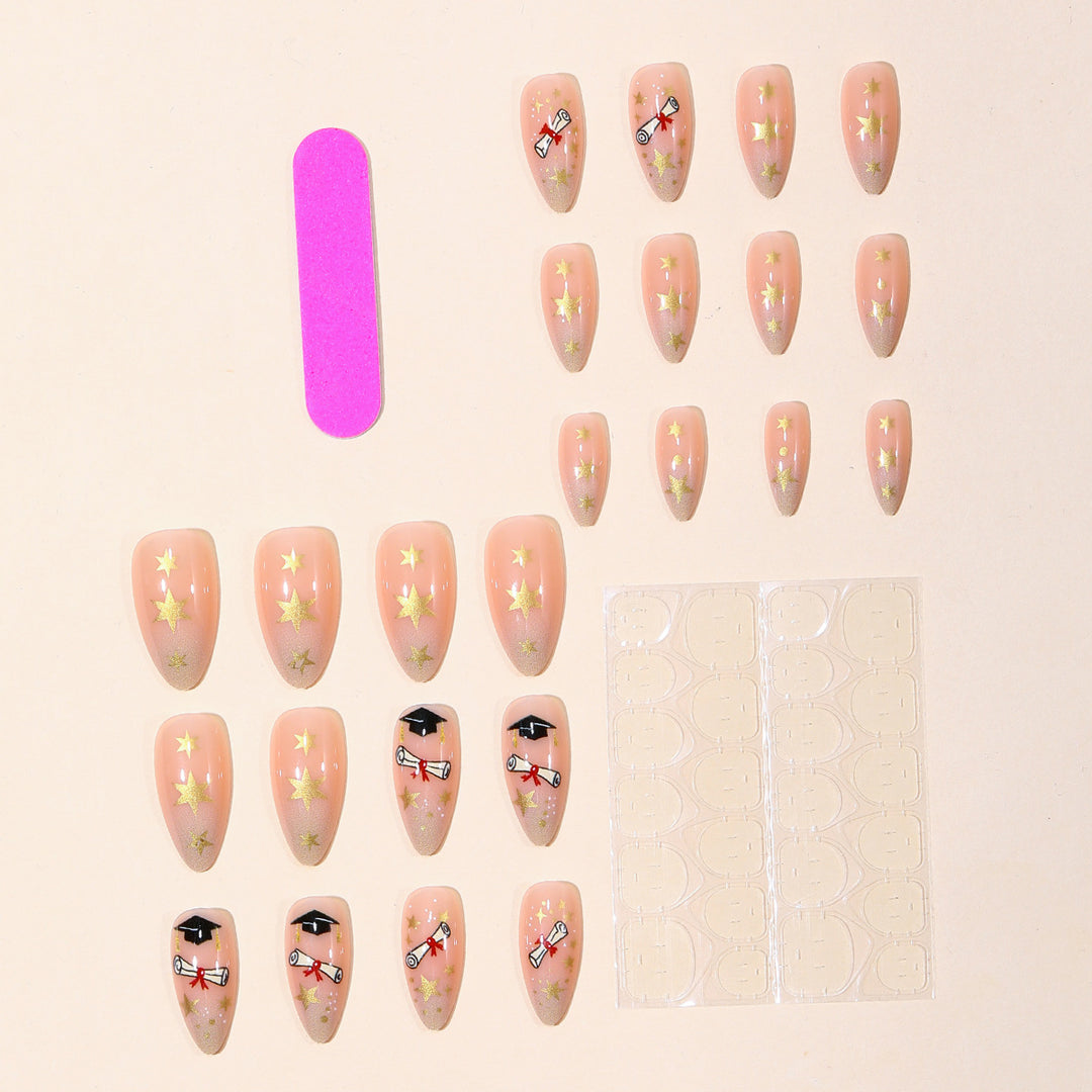 Absolventenfeier Nagelkunst Set Karnz