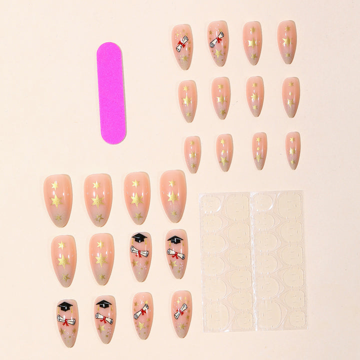 Absolventenfeier Nagelkunst Set Karnz