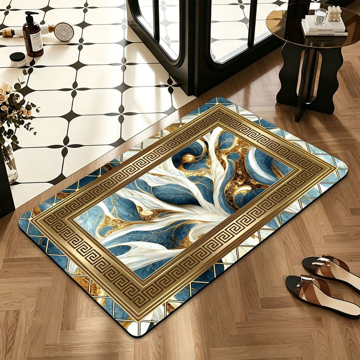 Stylische dekorative Badematte Karnz
