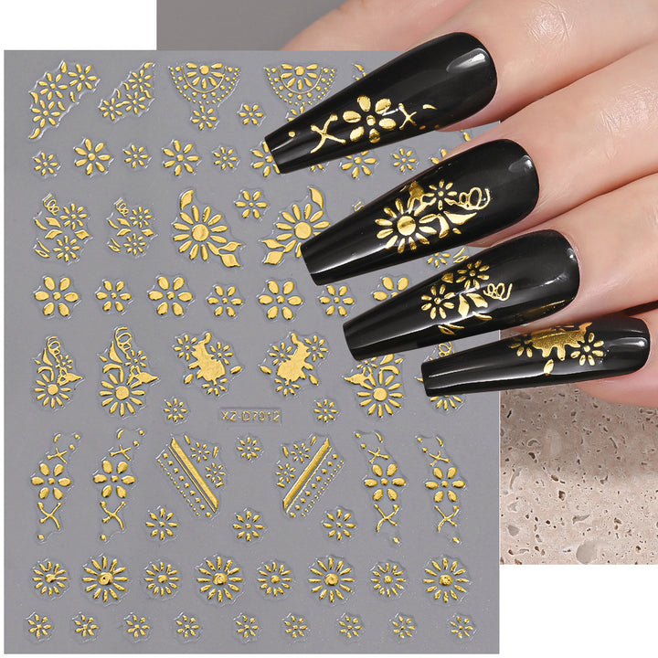 Floral Decorative Nail Art Aufkleber