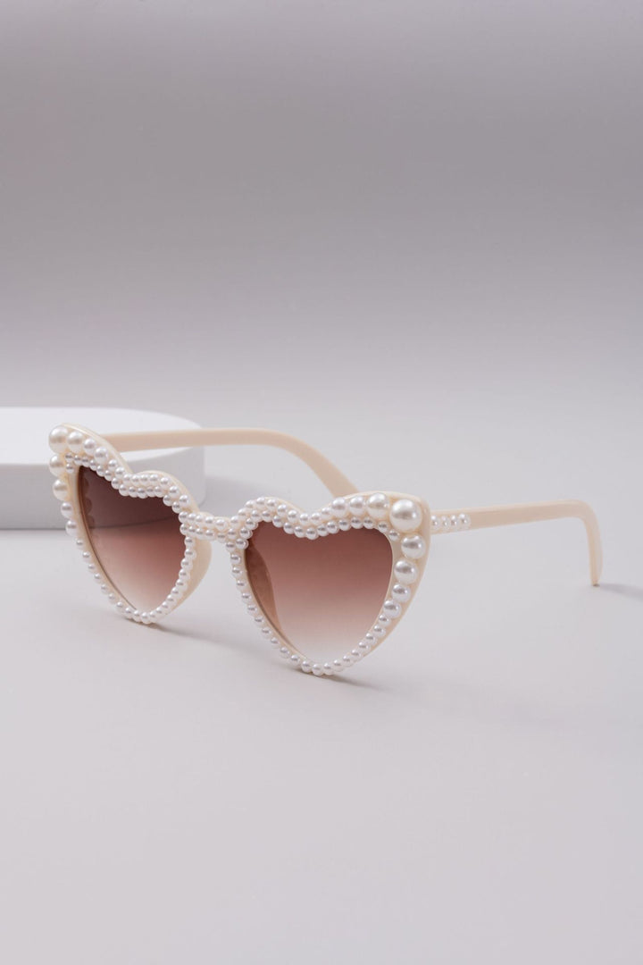 Damen Designer-Sonnenbrille mit Perlenrahmen von Karnz