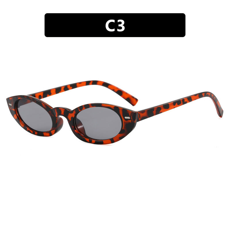 Damen Cat-Eye Sonnenbrille mit modernem transparentem Rahmen Karnz