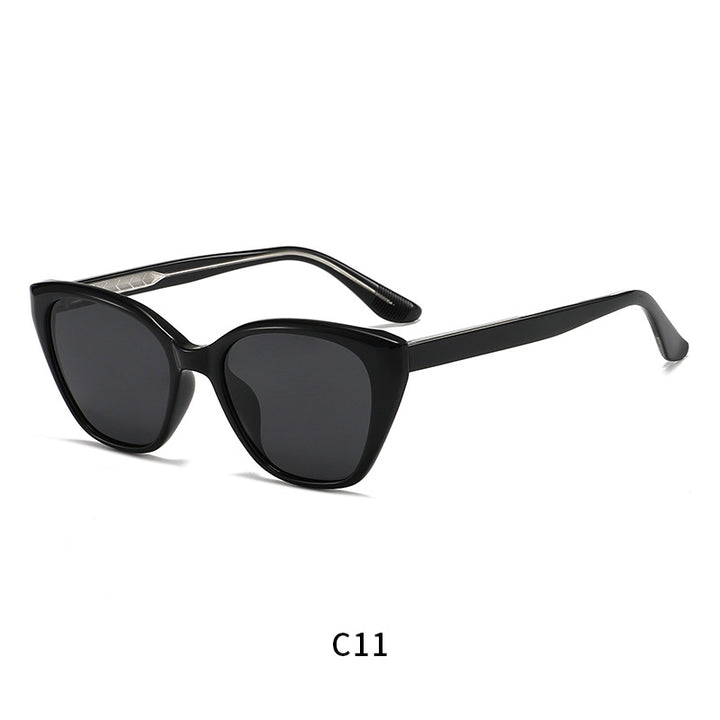 Damen moderne Cat-Eye Sonnenbrille mit UV-Schutz und schickem Rahmen Karnz
