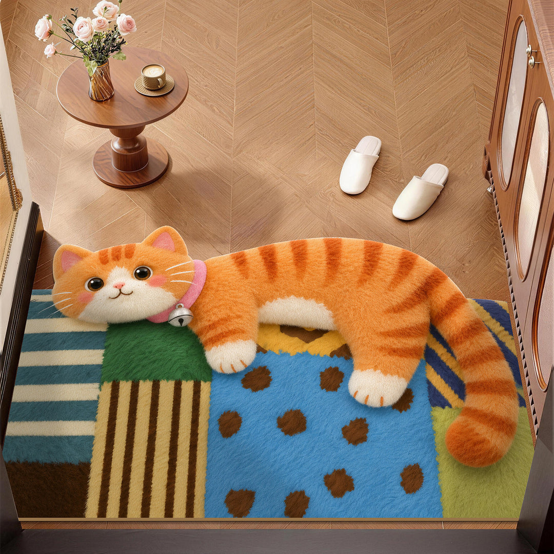 Plüsch-Katzen-Themenmatte