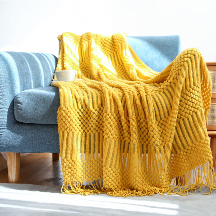 Stylische Texturierte Wurfdecke