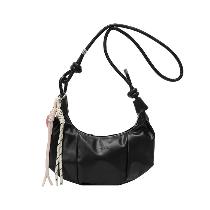 Stylische Falten Schultertasche Karnz