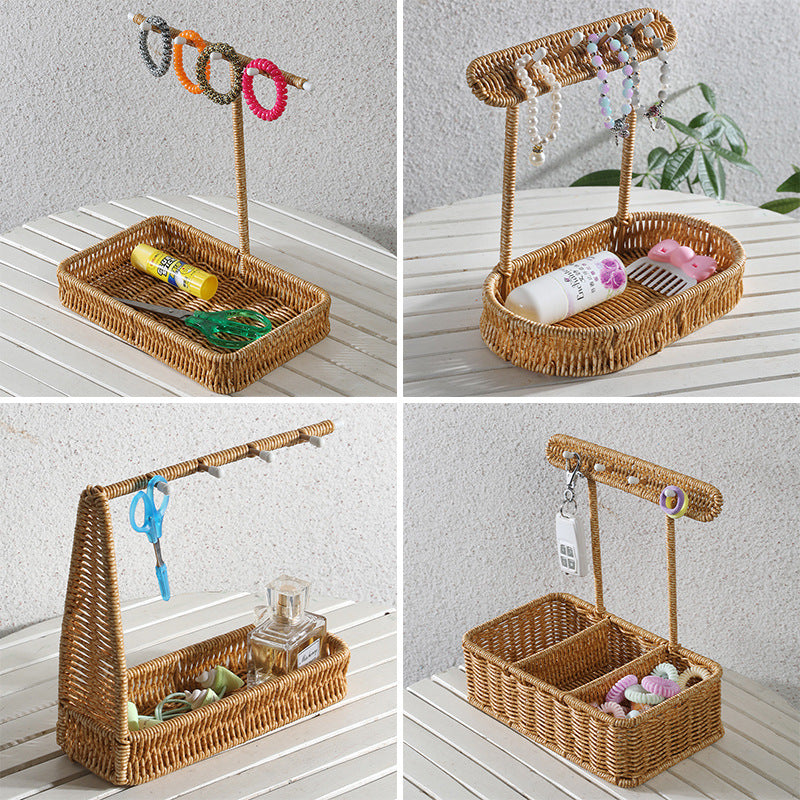 Unisex Vielseitiger Aufbewahrungskorb mit Haken Karnz