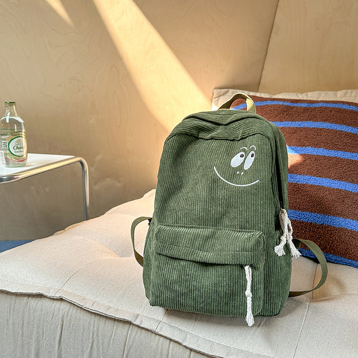Adorable Cordura-Rucksack mit gesticktem Lächeln