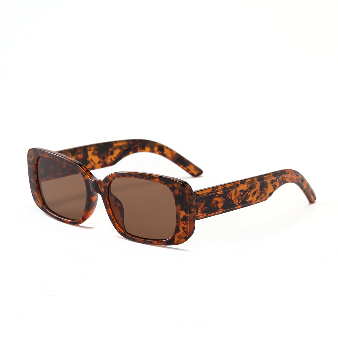 Damen rechteckige Sonnenbrille mit stilvollem Rahmen Karnz