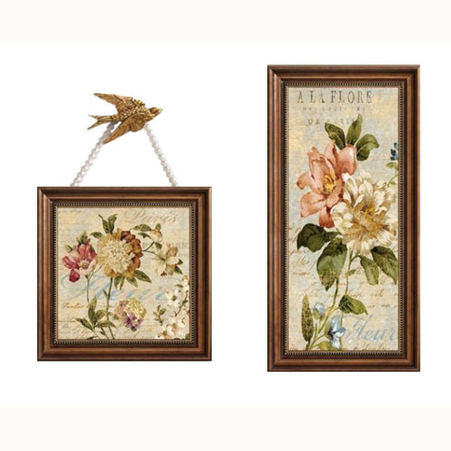 Vintage Blumen Wanddekoration Kollektion