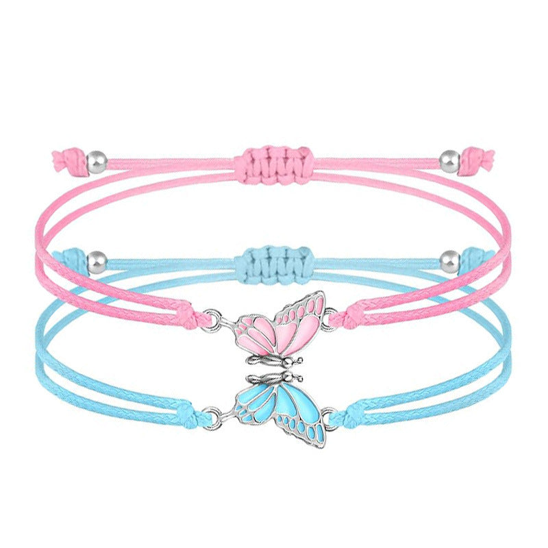 Butterfly Charm Halskette und Armband Set Karnz