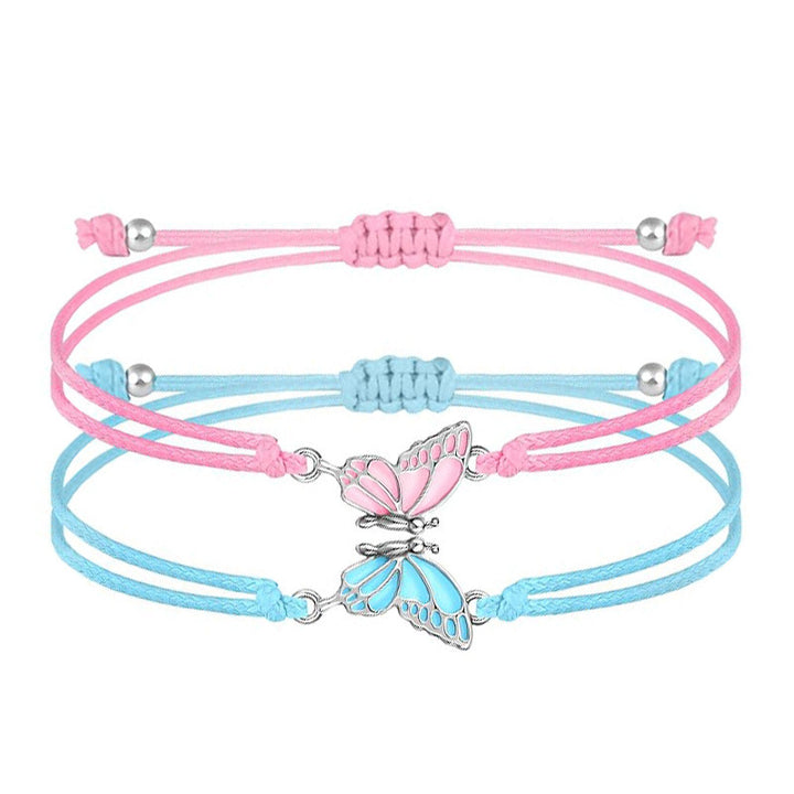 Butterfly Charm Halskette und Armband Set Karnz