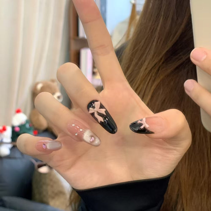 Glamouröse Stiletto Nagelkunst Verlängerungen Karnz