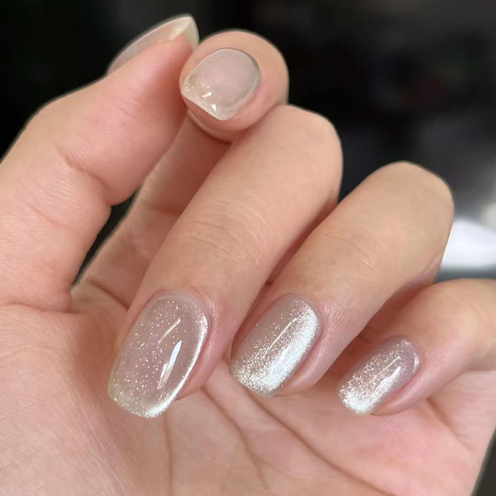 Press-On Nagelset mit Glitter-Finish