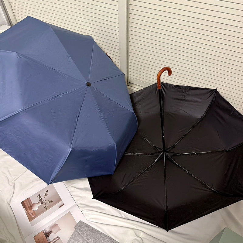 Damen kompakte und winddichte Regenschirm Karnz
