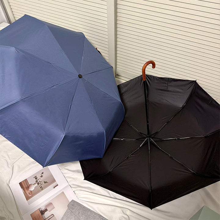 Damen kompakte und winddichte Regenschirm Karnz