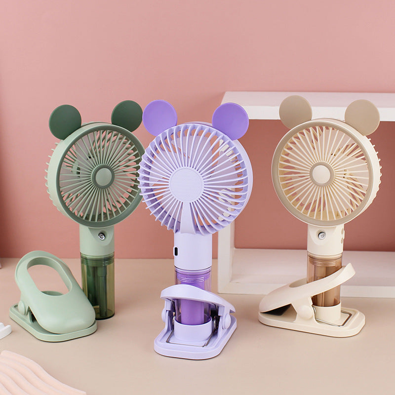 Damen Tragbarer Handventilator mit Sprühfunktion Karnz