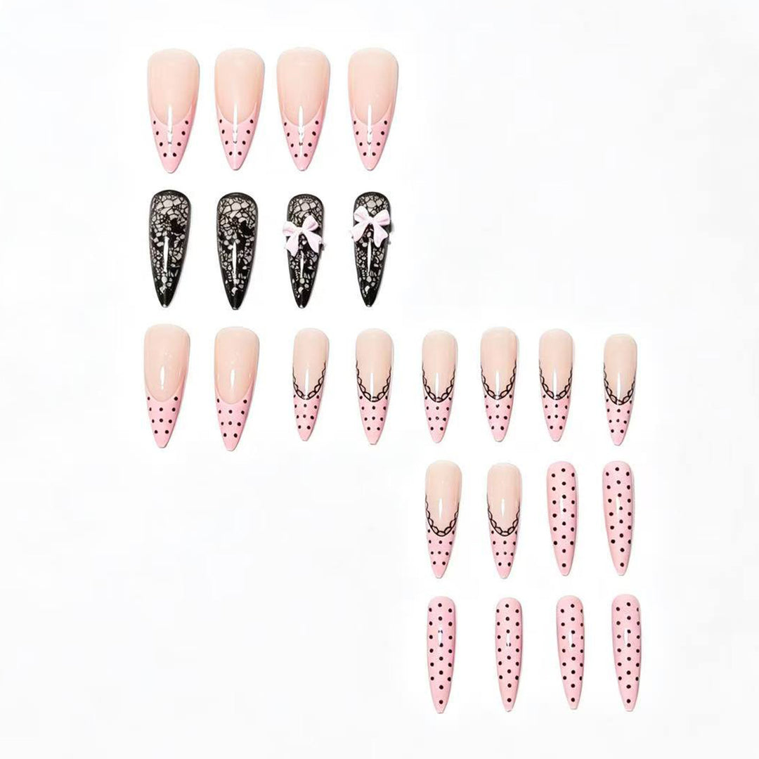 Chic Elegante Druck auf Nagelspitzen Karnz