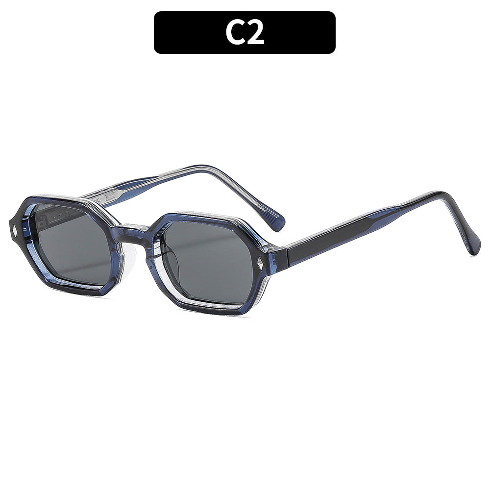Geometrische sechseckige Sonnenbrille