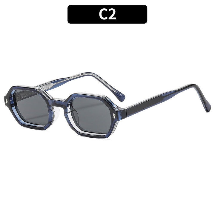 Geometrische sechseckige Sonnenbrille