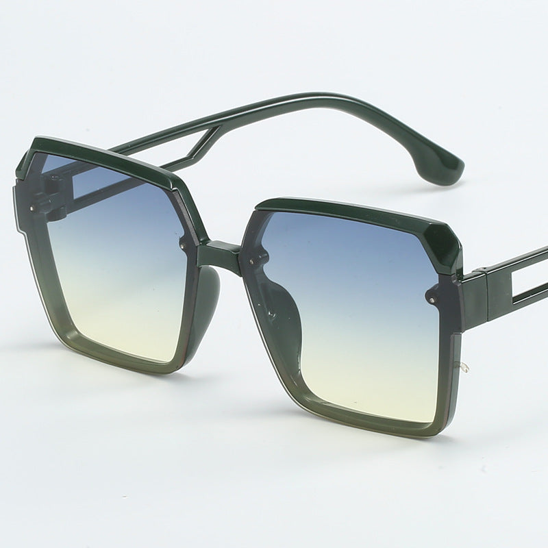 Damen modische quadratische Sonnenbrille mit filigranem Design Karnz