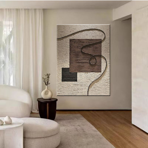 Texturiertes geometrisches Wandkunst