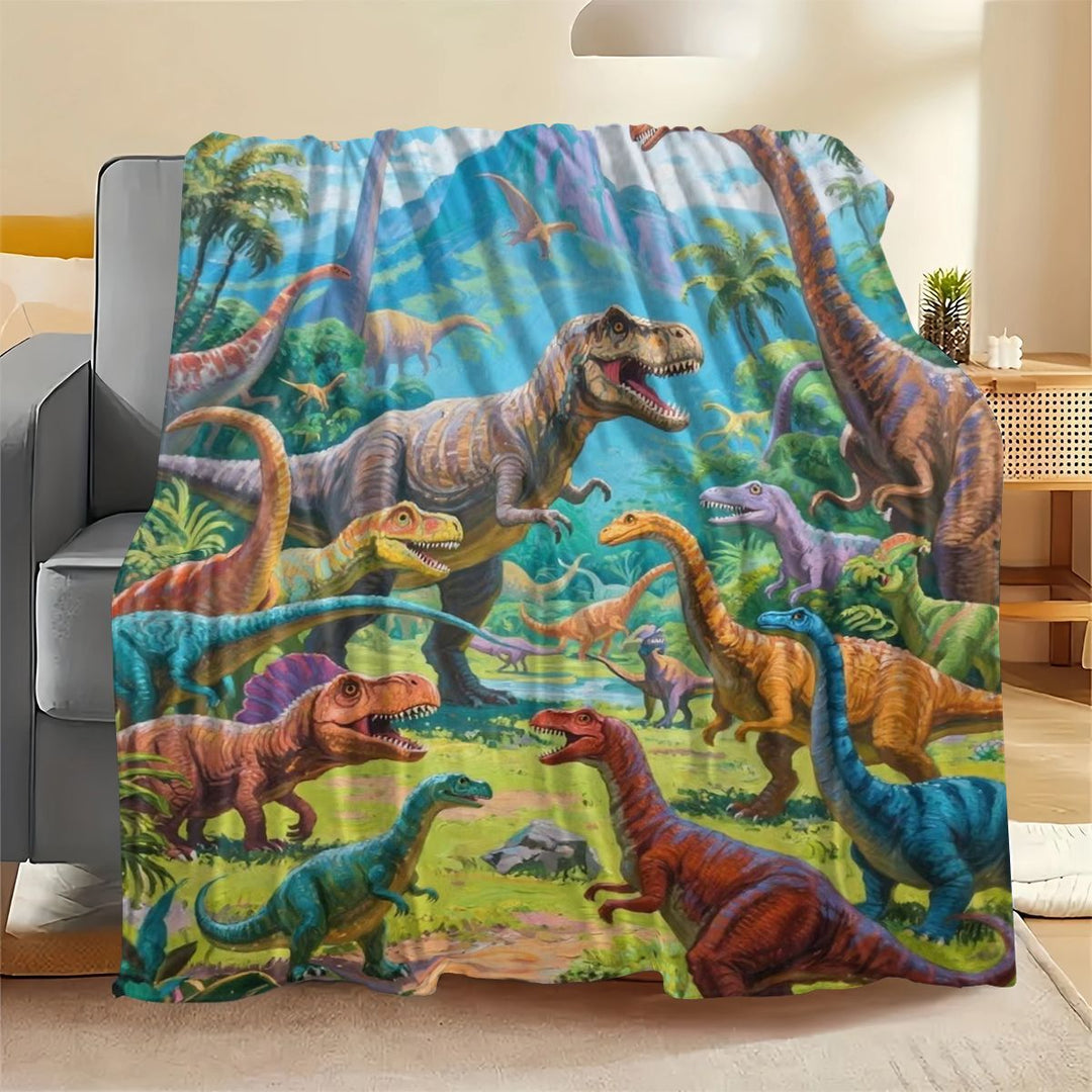 Dinosaur-Themen Plüschdecke