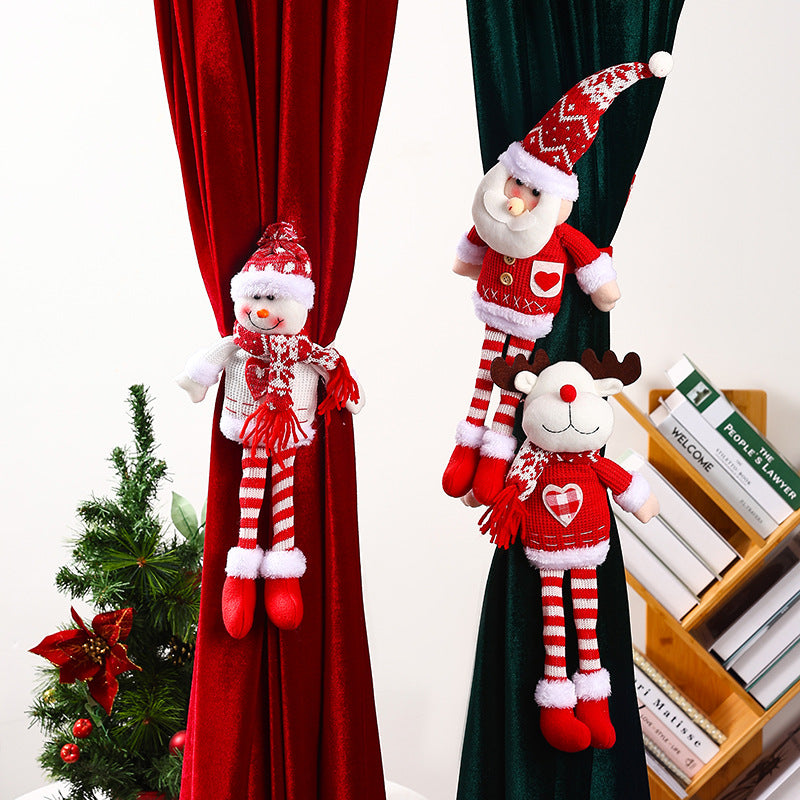 Dekorative Weihnachtsmann Vorhanghalter Karnz