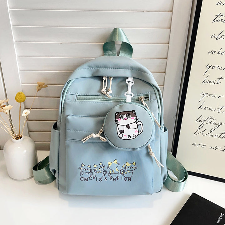 Niedlicher illustrierter Katzen-Design-Rucksack